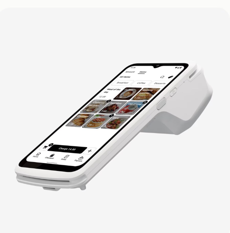 A handheld card terminal